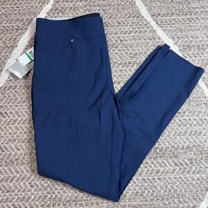PGA Tour Tummy Control Womens Pants Sz Large Navy Blue
